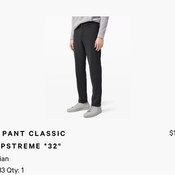 lululemon athletica Other - Lululemon ABC Classic Fit Warpstream Men’s pants 33 X 32